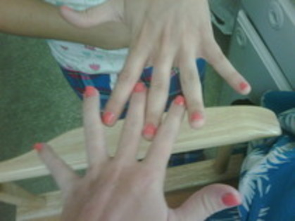 my nails and emily`s nails
