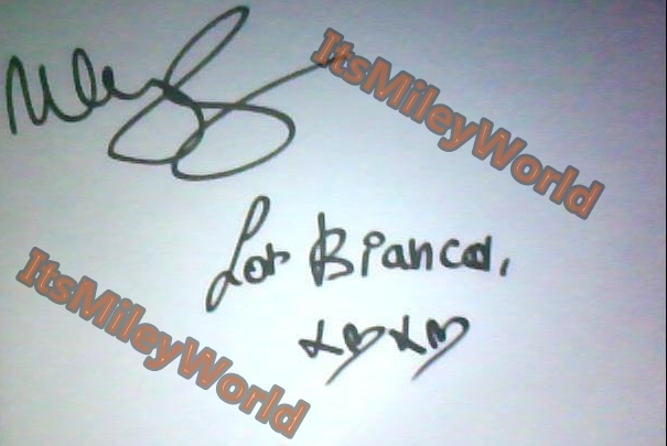 For Bianca <33 - Autographs
