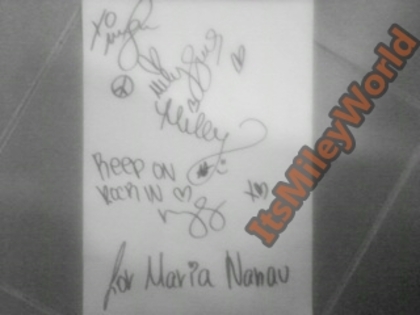 For Maria <33 - Autographs