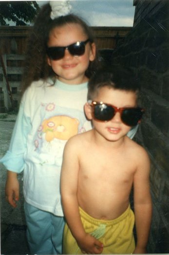 me and my sister doniya - when I was young