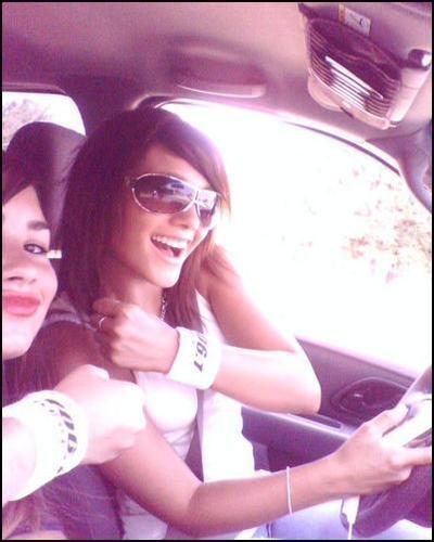 me and demz in the car