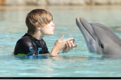 16179040_XPSBRAMGF - Justin Bieber in water with dolphin
