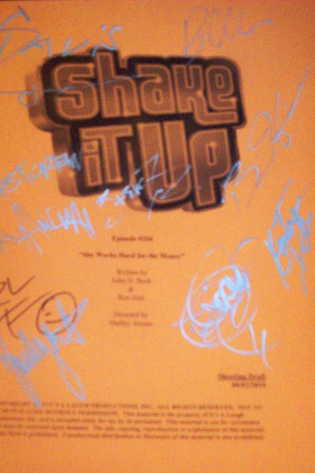 Shake it Up Script cover - With the Shake It Up cast