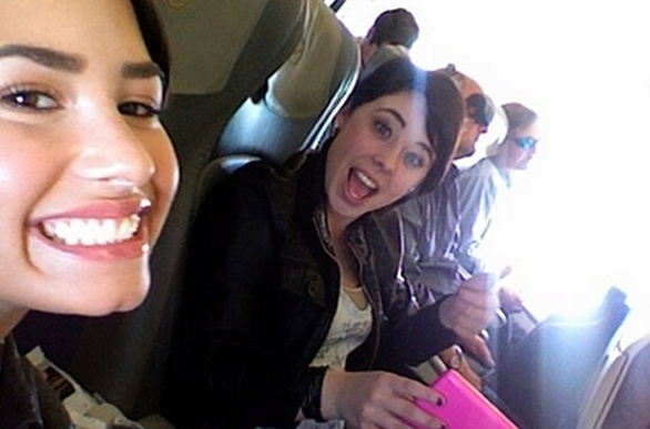 6 - In the airplane with Marissa