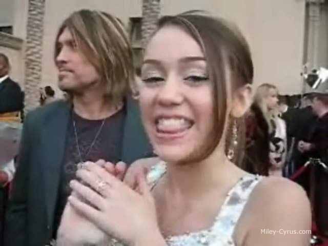 Miley (9) - Miley Cyrus - Bop TV AMAs Red Carpet - November 21st 2006 Screencaptures