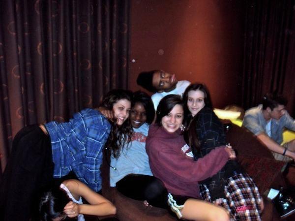 lol. - at Justin\'s 16th birthday party with my gurls.