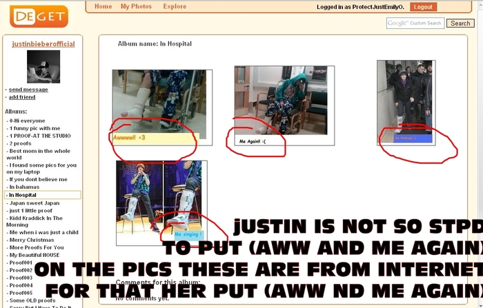 fake CLICK 6 - JustinBieberOfficial aka JustinBieberMe- BIG BIG FAKE