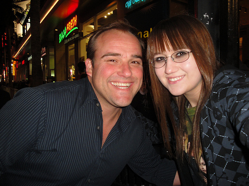 me and david DeLuise - wizards of waverly place