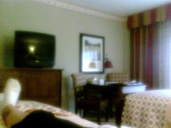 Chillin in my hotel room. Cool socks, huh=)