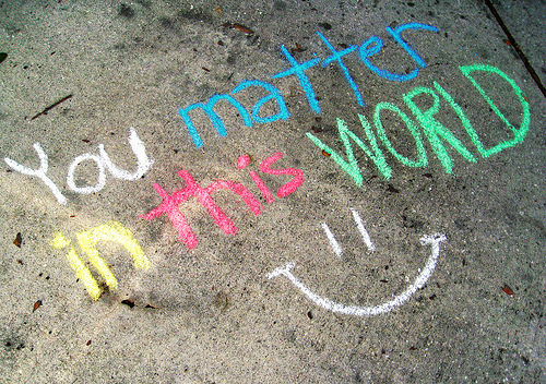You matter in this world =)