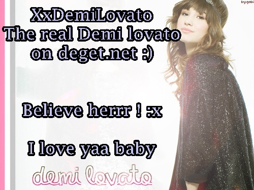 the real one - xox_OMG i found the real Demi_xox