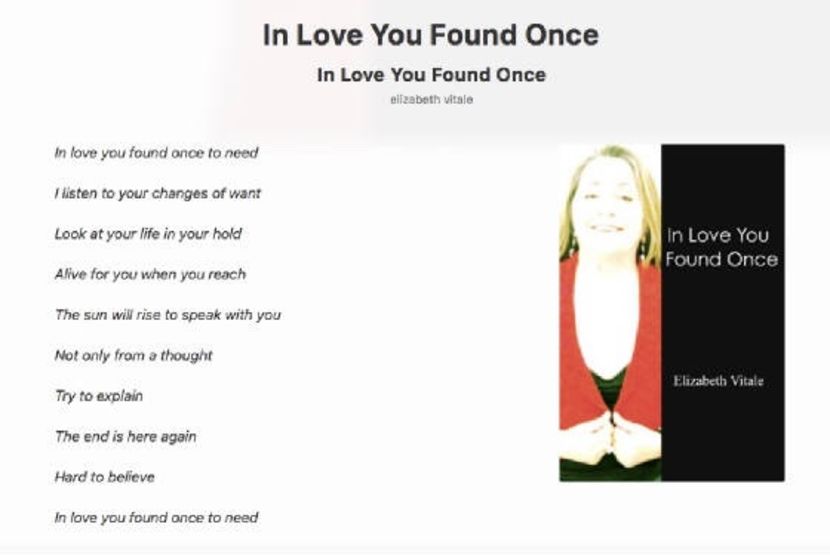 In Love You Found Once - EVitale Writings with Photos Writing World
