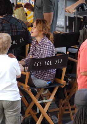 On the set of LOL  in Detroit 7