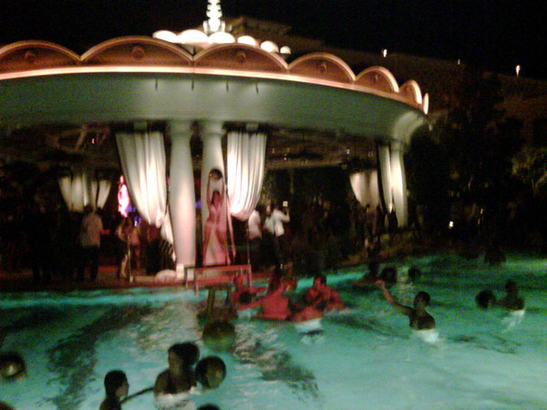 Only in Vegas are People Raging in a Pool at 1am! XS Rocks! Huge