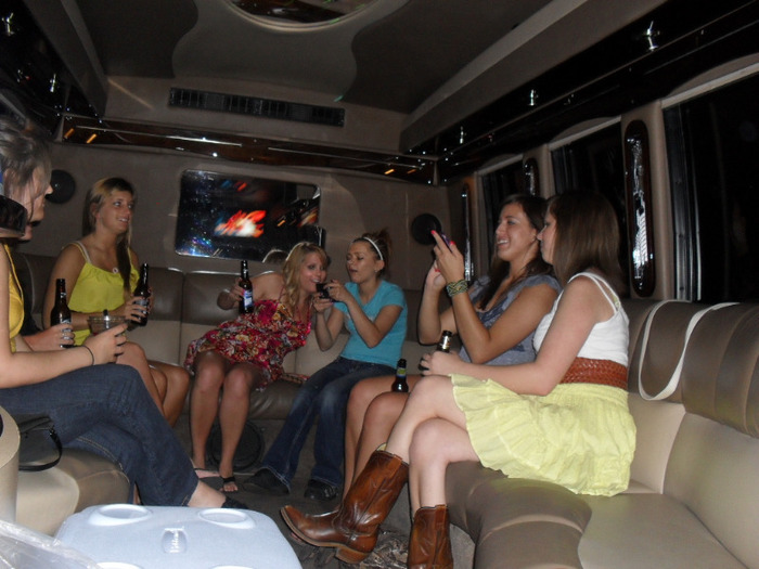 kates party 016; rest of the girls on the bus!

