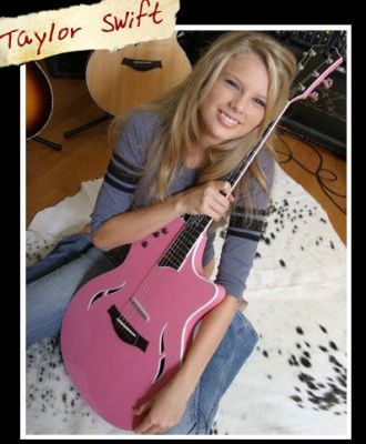 taylor alison swift..... (5) - taylor swift with her pink guitar