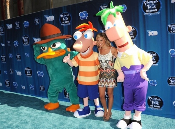 with Phineas, Ferb and Perry