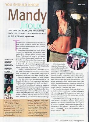  - Dance Spirit Magazine- August 2008
