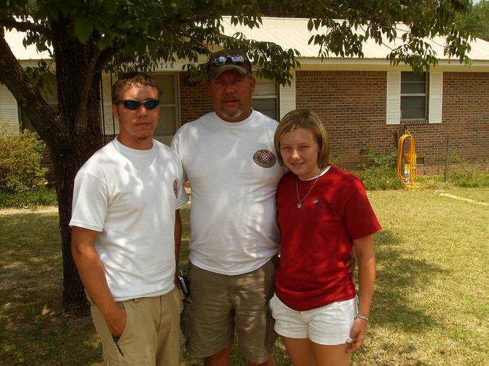 Dustyn, Allan (Dustyn's Dad) and Kayla (Dustyn's sister)