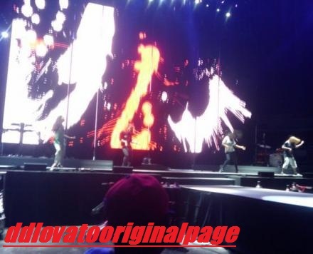 the stage. - Camp rock 2 tour 2010