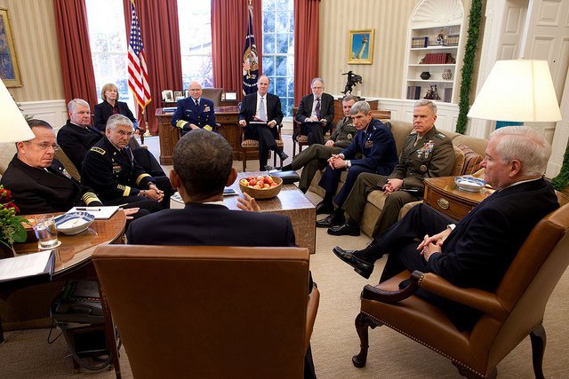 Meeting with the Joint Chiefs of Staff about repealing the Don\'t Ask, Don\'t Tell policy