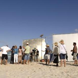 Shooting at the beach - Pictures from the filming