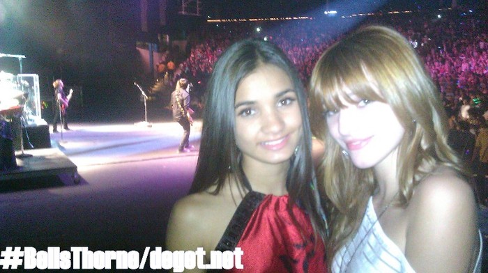 Backstage at Selena's concert