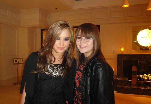 with demi lovato.she\'s so sweet