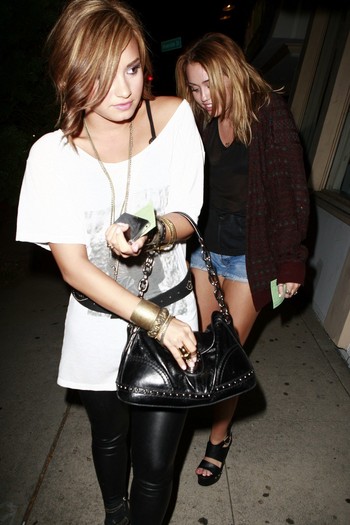 Image10 - Demi Lovato and Miley Cyrus in LA