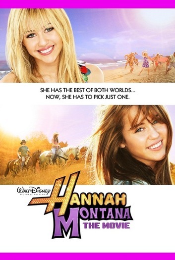 hannah and miley - hannah montana the movie poster