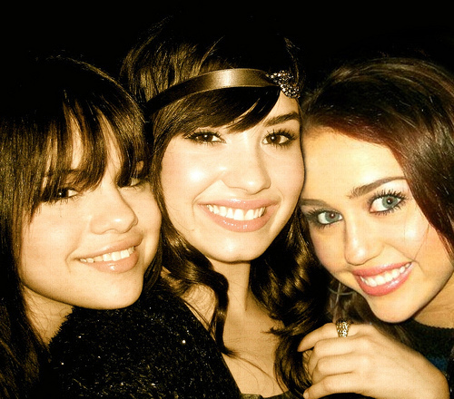 With Miley And Selena