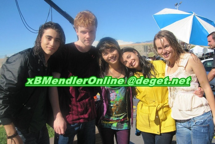 on the set 2 - On the set of Lemonade Mouth