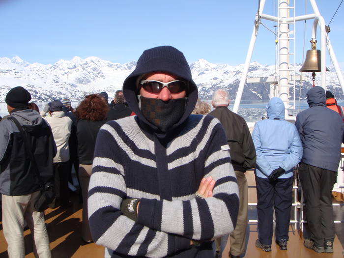 It's very cold in Glacier Bay