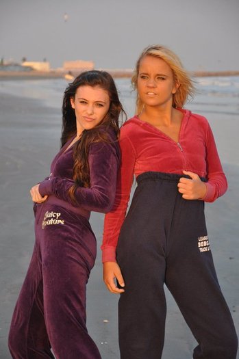 haha we\'re so weird xD - With Payton -at the beach here in Texas