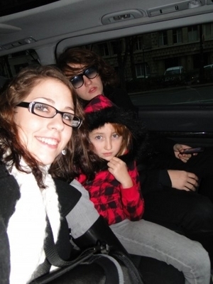 In the car with my bro and my cousin