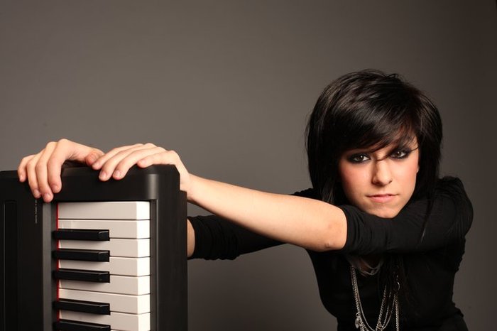 CG and her piano <3(: - Hey Guys Im Back As A Grimmer