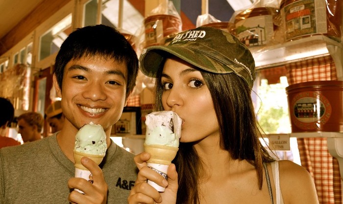 This is one of my favorite pictures of Osric Chau & I. It was taken in an old ice cream/popcorn shop - Pics with me