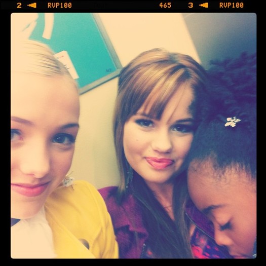 In between takes Skai takes naps. Im her pillow, haha.