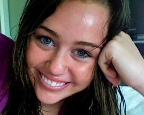 I was after I took a bath, hair wet! - Proof that I am Miley