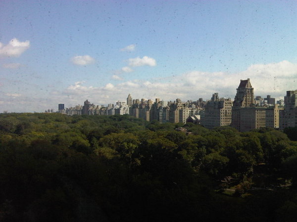 Central park NYC, sunny skies, partially cloudy! Beautiful day:) no more rain! Getting ready 4 2 roc - Hey yall