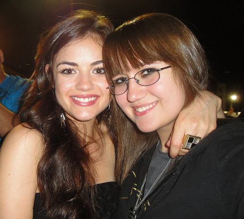 with Lucy Hale - me and lucy hale