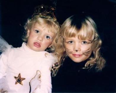 me and my sis nicky - me young