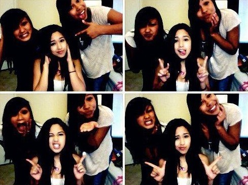 HaHa!We had fun! - At webcam with my friends