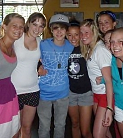 with the Biebz :) june, 2010