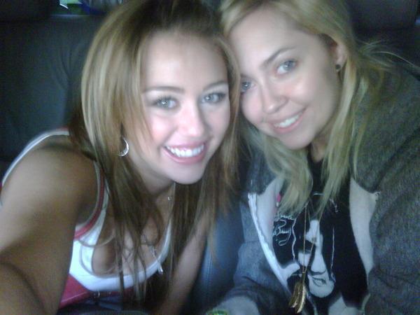 7 - me and my sister miley