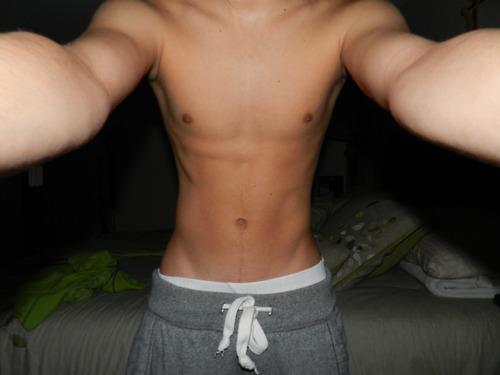 My abs._.LOL i'm 15..im getting there ;} x'D