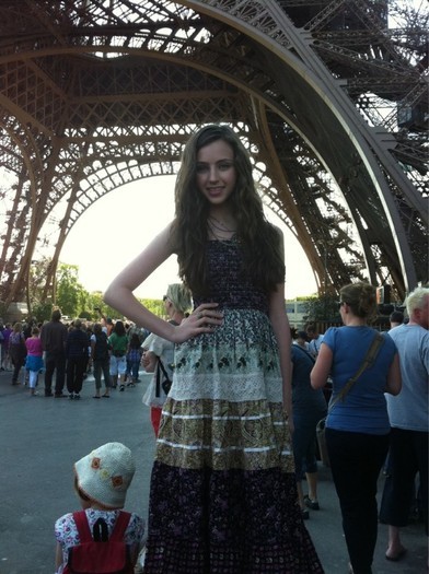 In Paris at the Eiffel Tower!