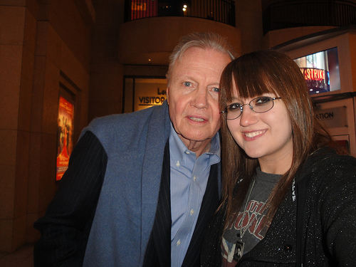 Jon Voight and me, - Prince Of Persia premiere