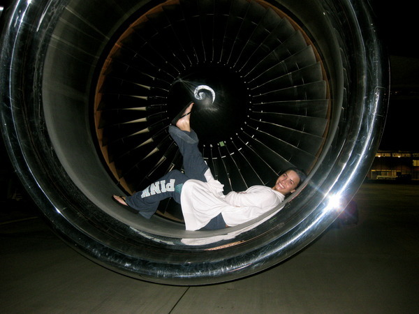 Me.. just chillin' in a jet engine.