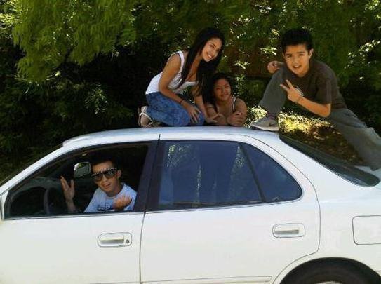 On the car!(HaHa)